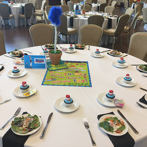 Scratch Catering supporting a charity event and table setting